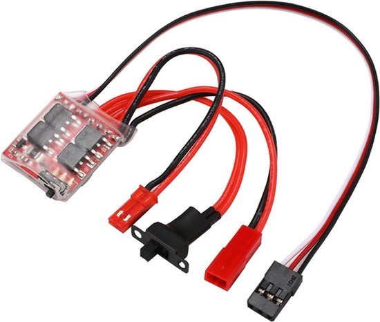 30A Brushed ESC Elektronische Snelheidsregelaar met Rem voor RC Auto Boot Tank - 130/180/260/280/380 Brushed Motor Compatibel