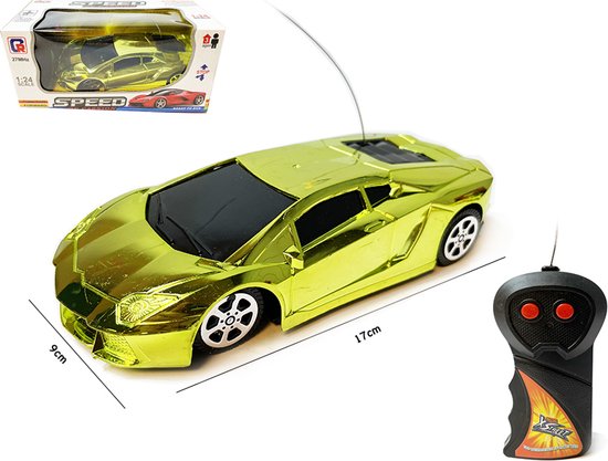 RC Auto - Radiografisch auto op afstand voor kinderen - Speelgoed - 1:24 - Speed Of Passion Green