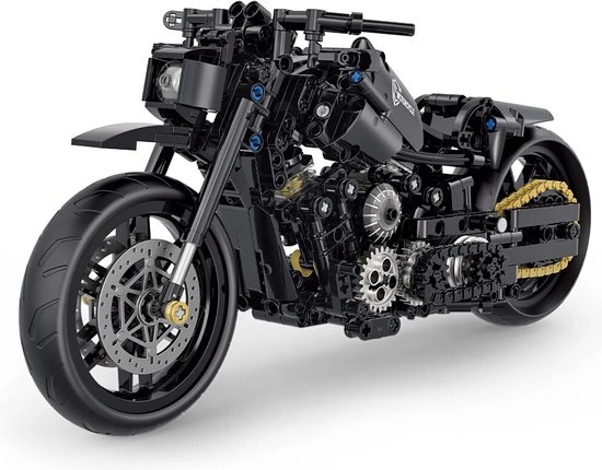 Bonstorm Harley Davidson Motor - Zwart - Geschikt voor Lego