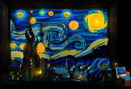 Light My Bricks - Verlichtingsset geschikt voor LEGO Vincent van Gogh - De Sterrennacht 21333