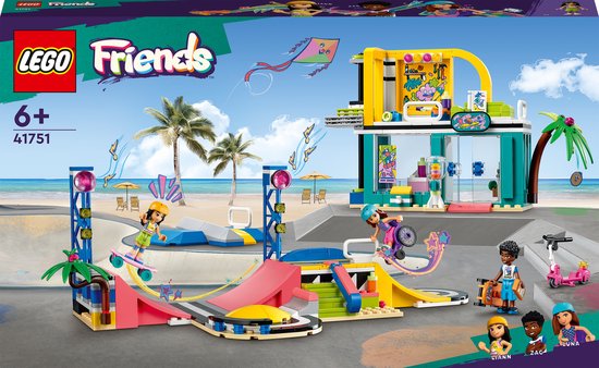 LEGO Friends Skatepark Bouwset met Liann, Zac en Luna Minipoppetjes - 41751