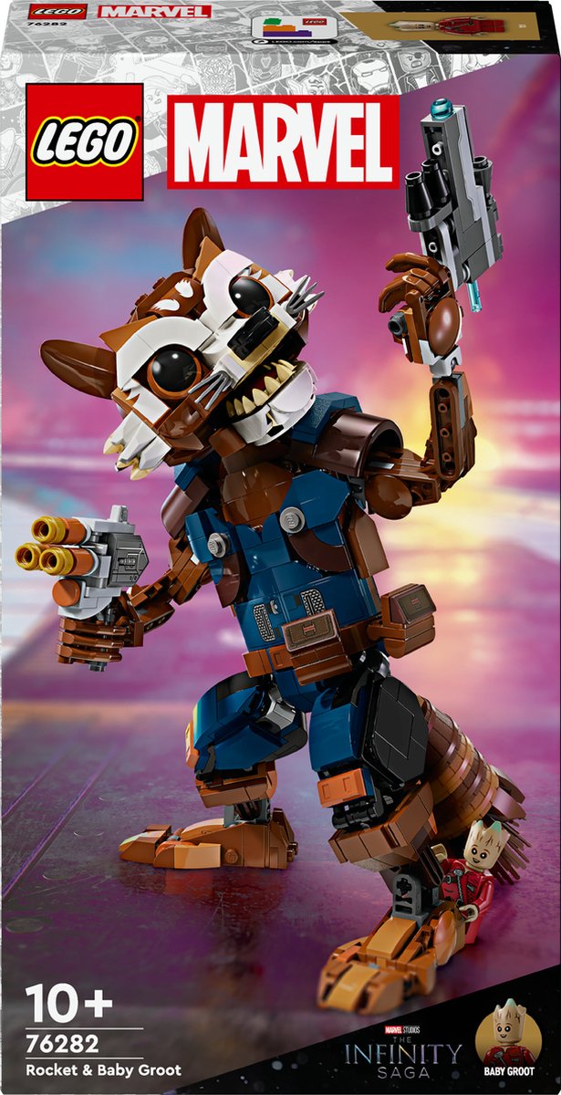 LEGO Marvel Rocket en Baby Groot - 76282