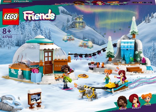 LEGO Friends Iglo vakantieavontuur Speelgoed Winter Glamping Set met Speelgoed Hond - 41760