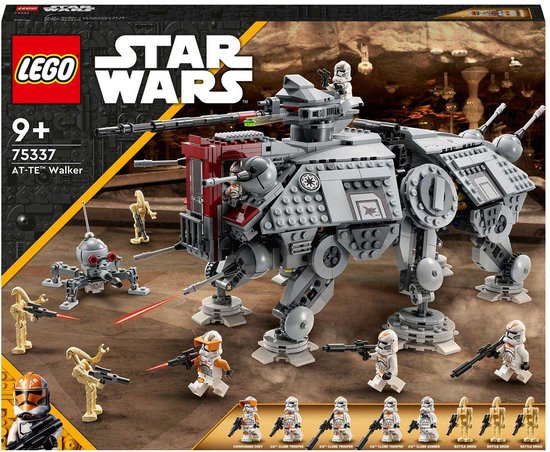 LEGO Star Wars AT-TE Walker Verstelbaar Model met Clone Troopers en Droid Figuren - 75337