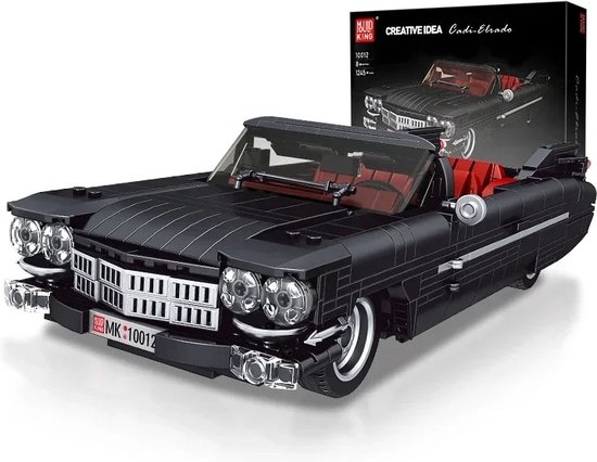 Comnox - Mould King - Vintage Car Bouwset - 1245 Stuks - Cadillac Eldorado Model - Technisch Speelgoed voor Modelbouwliefhebbers - LEGO Compatible