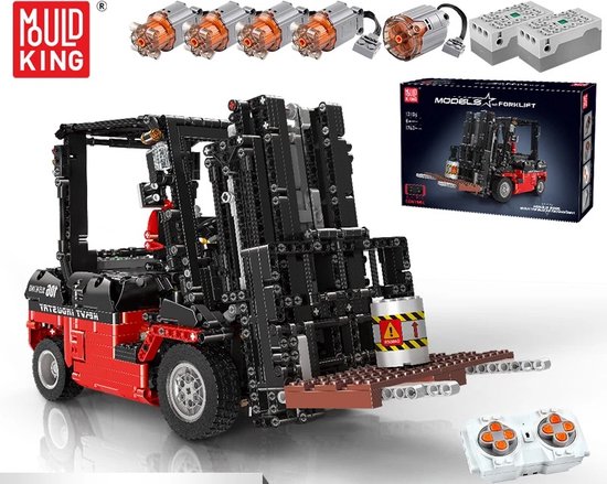 Comnox - Mould King - App RC Heftruck Bouwset - 1719 Stuks - Forklift - Technisch Speelgoed met Bluetooth en Afstandsbediening - LEGO Compatible