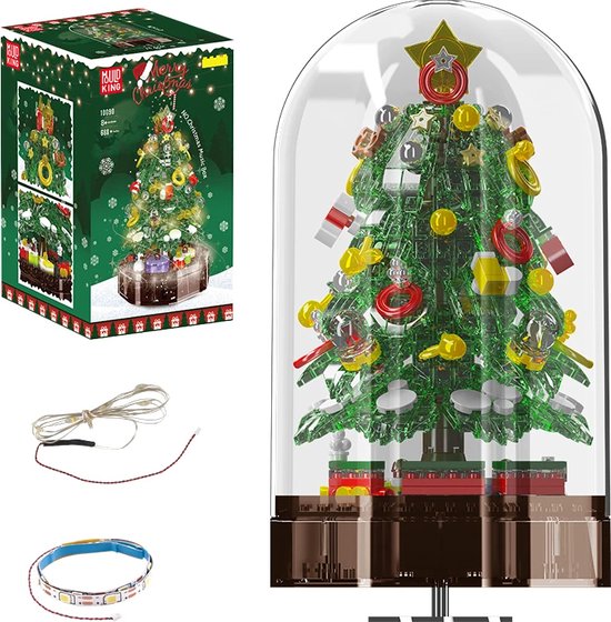 Comnox - Mould King - Kerstboom Muziekdoos Bouwset - Compatibel met LEGO - 688 Stenen