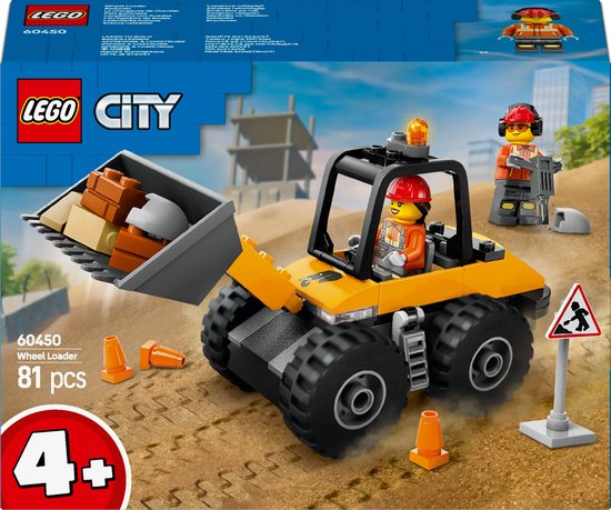 LEGO City Gele wiellader bouwbare voertuigset - 60450