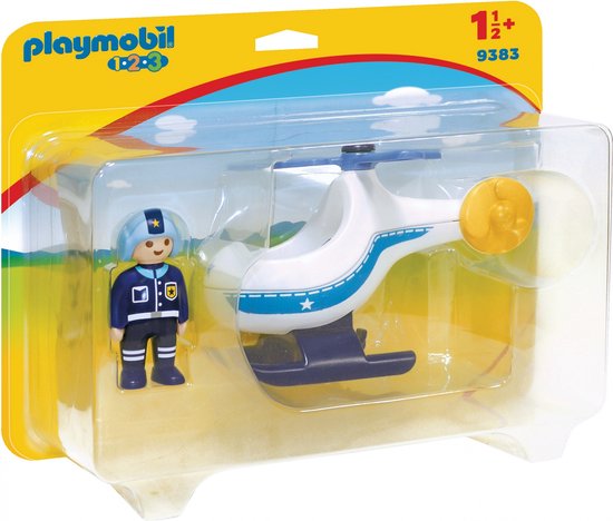 PLAYMOBIL 1.2.3 Politiehelikopter - 9383