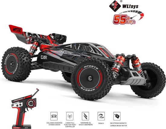 Wltoys 124010 - Snelle RC Auto - RC Voertuig Volwassenen - Off Road Buggy - Radiografisch Bestuurbare Racewagen - RC Car