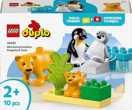 LEGO DUPLO Stad Families van wilde dieren: pinguïns en leeuwen - 10442