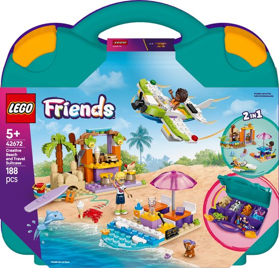 LEGO Friends Creatieve strandkoffer Speelgoed voor 5 jaar en ouder - 42672