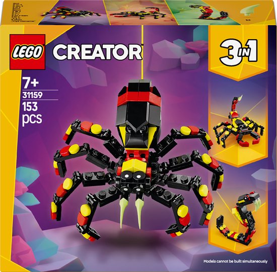 LEGO Creator 3in1 Wilde dieren: spannende spin - 31159