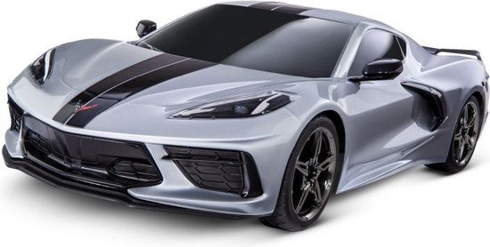 SLVR TRAXXAS 4Tec 3.0 Corvette C8 zilver 1/9 sportwagen RTR