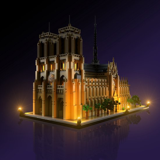 Light My Bricks (LMB) 2.0 Lichtset voor LEGO #21061 Notre-Dame van Parijs