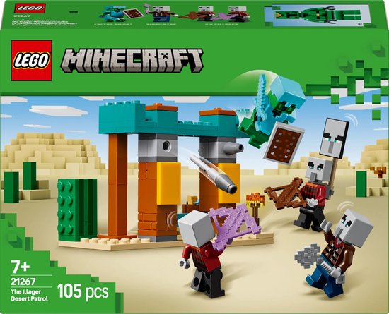 LEGO Minecraft De Illagers in de woestijn gamingset voor kinderen - 21267