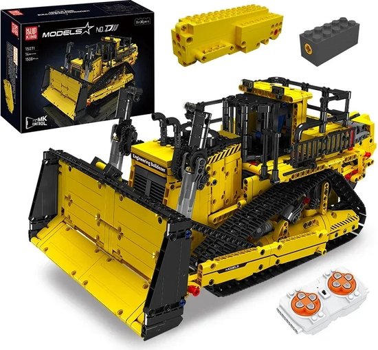 Comnox - Mould King - 15084 D11 Bulldozer - Technische RC Bouwset - Compatibel met LEGO - 1508 Stuks