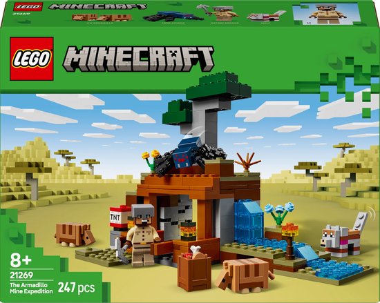 LEGO Minecraft De gordeldieren bij de mijn - 21269