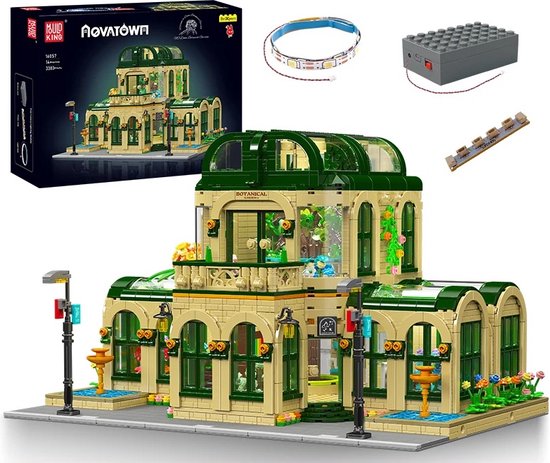 Comnox - Mould King - Botanische Tuin Bouwset - 3383 Stukjes - LEGO Compatible - Dome Garden Model