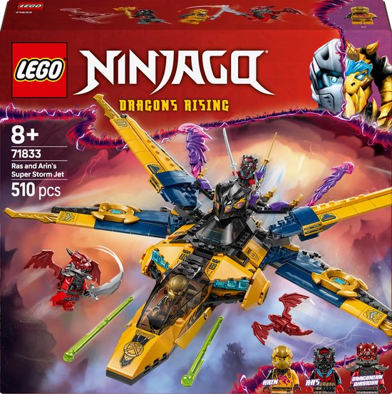 LEGO NINJAGO Ras en Arins superstormvliegtuig - 71833