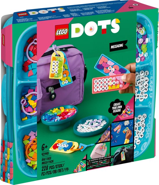 LEGO DOTS Taslabels Megapack Berichten
- 41949