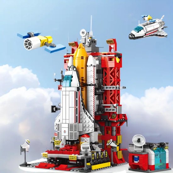 Reobrix Stijlvol en Krachtig Ontwerp - Modelbouwblokken voor de luchtvaart, moeilijk te monteren raketornamenten, speelgoed, verjaardagscadeaus, kerstcadeaus, Halloweencadeau (compititabel op LEGO en LEGO technic)