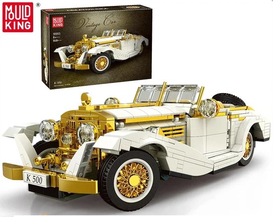 Comnox - Mould King - K500 Vintage Auto - 868 Stukjes - LEGO Compatible - Klassieke Auto Bouwset