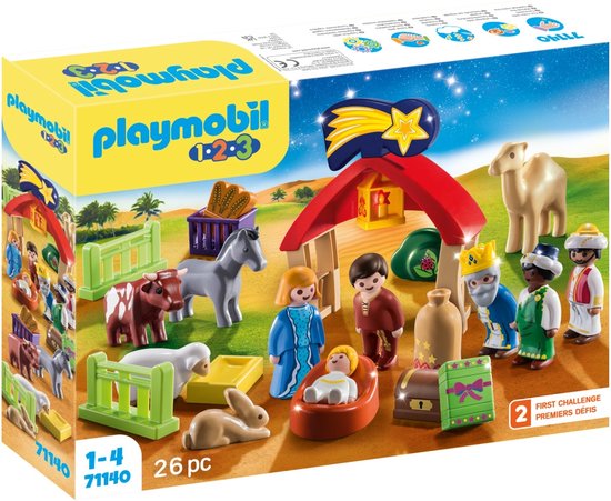 PLAYMOBIL 1.2.3. Kerststal - 71140