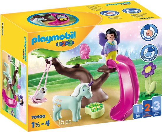 PLAYMOBIL 1.2.3 Feeërieke speeltuin - 70400