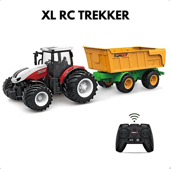 GG Rc Tractor - Bestuurbare auto - Trekker - Tractor Speelgoed - Rc auto - Afstandsbestuurbare auto - Tractor - Trekker speelgoed jongens