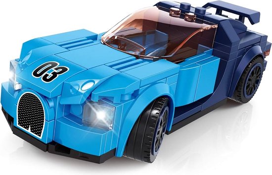 Bricker Bugatti look - Race auto - Supercar - Bugatti - compatibel met lego - Racewagen