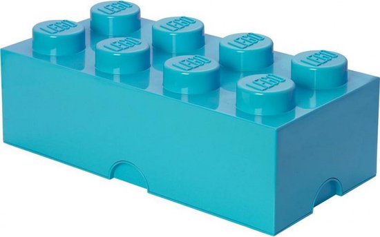 Room Copenhagen 40041743 Lego Storage Box, Medium Azure