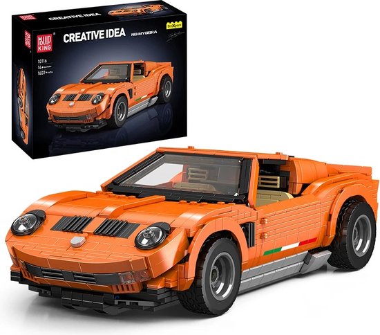 Comnox - Mould King Oranje Mura Sportwagen - 1607 Stukjes - LEGO Compatible - Technisch Speelgoed