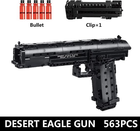 Digitalewarenhuis® lego - bouwstenen desert eagle - speelgoed wapen geschikt voor kinderen - compatible met lego stenen