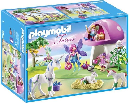 PLAYMOBIL Fairies Feeën en verzorgingspost voor eenhoorns - 6055