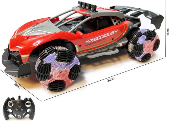 Spray Runner RC Car - Radiografisch bestuurbare auto met rook - 2.4Ghz - 1:12