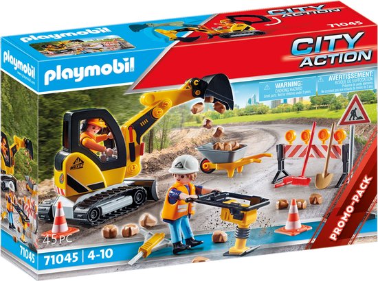 PLAYMOBIL City Action Wegenbouw - 71045