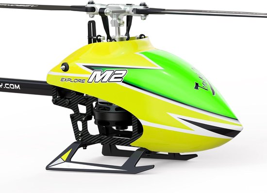 RC Helicopter voor Volwassenen - Direct Drive met Dubbele Brushless Motor - 6 Kanaals - 3D Vliegmodus - Afstandsbediening Helikopter - Buitengebruik - Nieuwe Versie - Geel - BNF-Racing