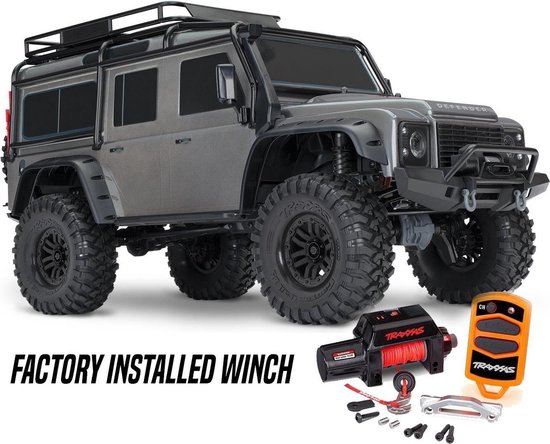 TRAXXAS LAND ROVER DEFENDER CRAWLER WITH WINCH SILVER