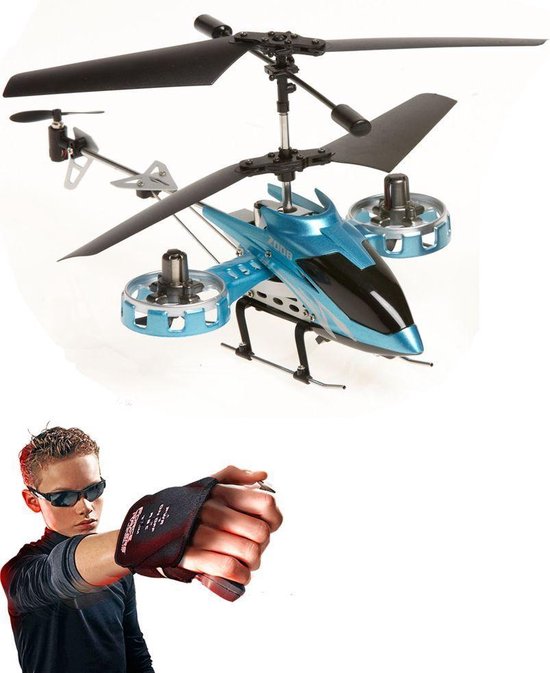 Force Flyers R/C helicopter - 4 kanalen - Met handschoen bestuurbaar