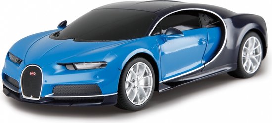 1:24 Jamara 405137 RC Sport Auto Bugatti Chiron - Blauw - 2,4GHz RC Model Kant en Klaar