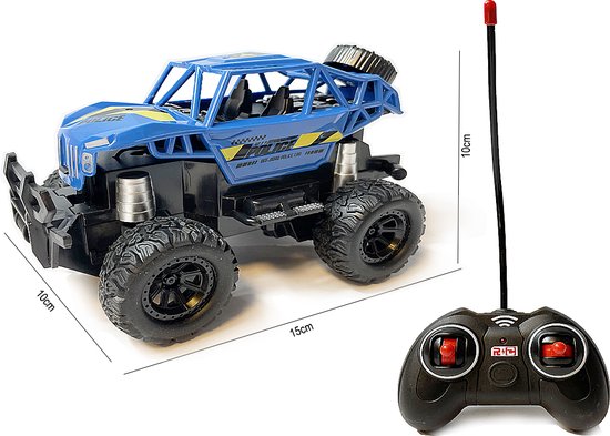 Rc politie auto - afstand bestuurbare speelgoed auto 1:28 - rock crawler - Storm off-road car