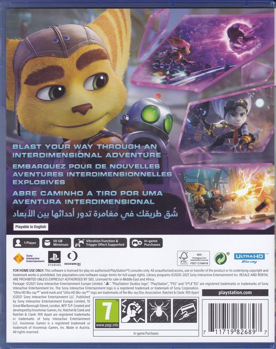 Ratchet & Clank: Rift Apart - EN/FR/PT/AR (PS5)