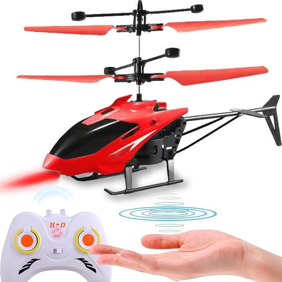 PolkaHome RC Helicopters, Mini Helikopter met Afstandsbediening & Sensorisch Interactief, Magie Vliegend Speelgoed, Flying RC Vliegtuig, Afstandsbediening Vliegtuig, Magic Controller Vliegtuig für Kinder