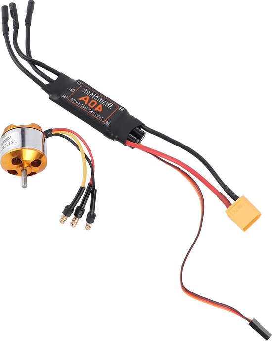 40A ESC Abcgoodefg A2212 1400Kv RC Borstelloze Motor - Metalen Elektronische Componenten - 1000Kv Motor - Set Sories Voor RC Drone .