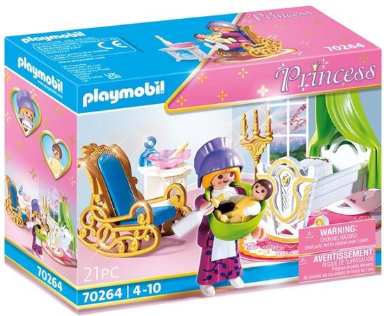 Playmobil Princess - 70264 - Koning kinderkamer - 21pc -