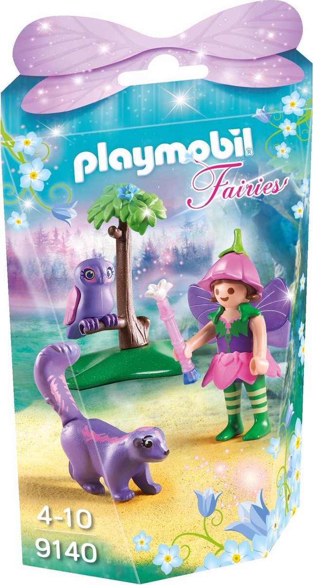 PLAYMOBIL Fairies - Elfje met uil en stinkdier / Fée avec hibou et putois