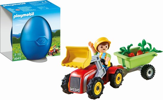 PLAYMOBIL Easter Eggs Jongen met kindertractor - 4943