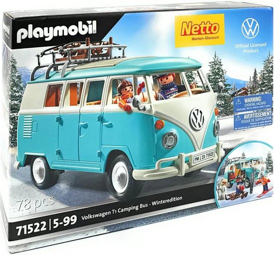 PLAYMOBIL 71522 Volkswagen T1 Campervan – Wintereditie