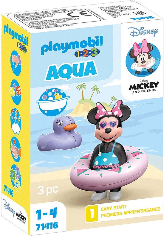 PLAYMOBIL 1.2.3 & Disney: Minnie's uitstapje naar het strand - 71416